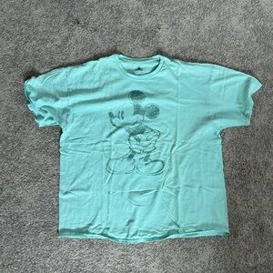 Light Bkue Disney Iridescent Mickey T-Shirt